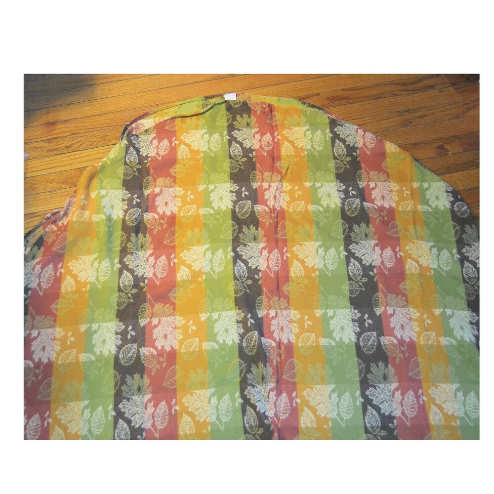 Sonoma Tablecloth Fall Colors Green Brown Red Oblong 48 x 70 Dining Table